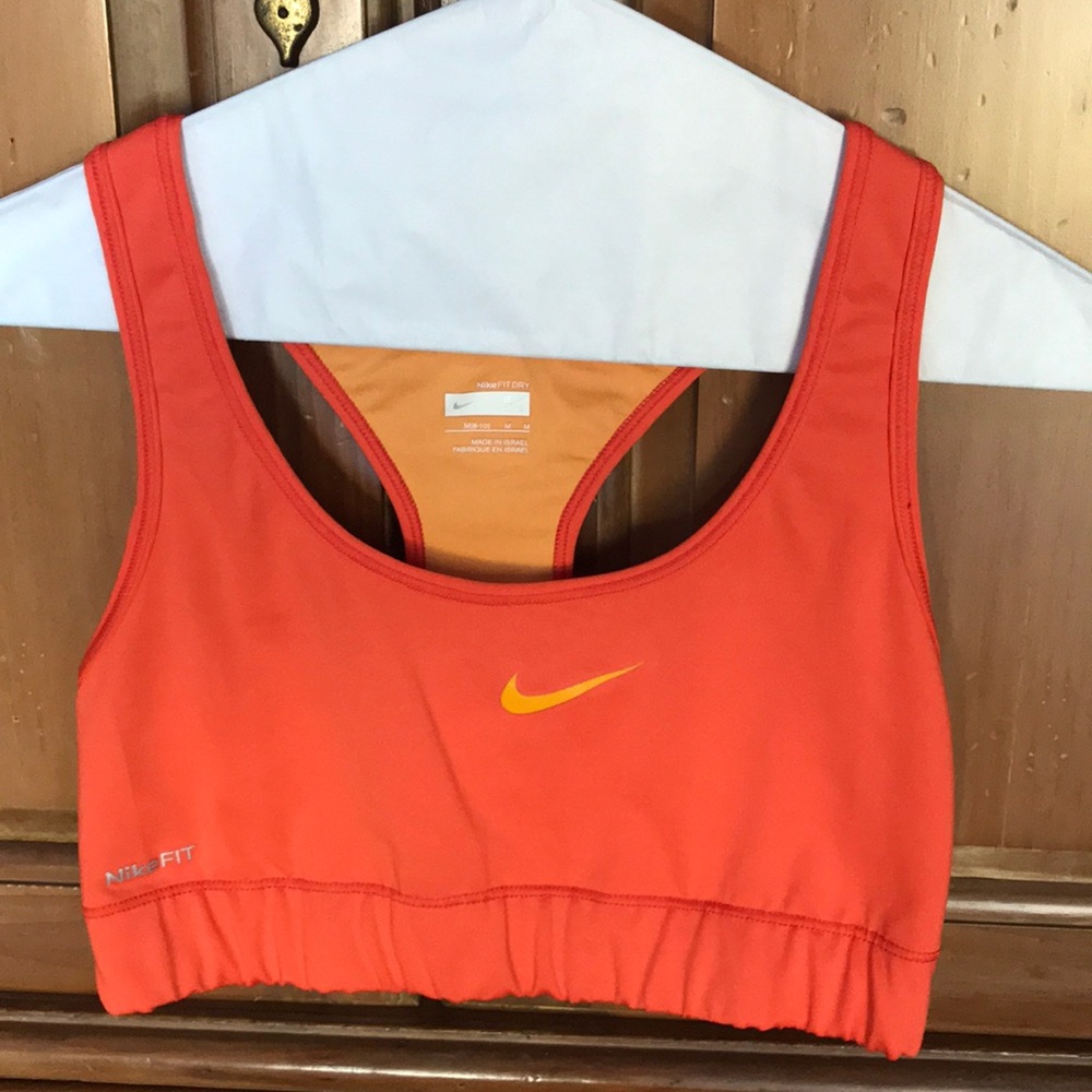Ladies Nike Orange Sports Bra size M